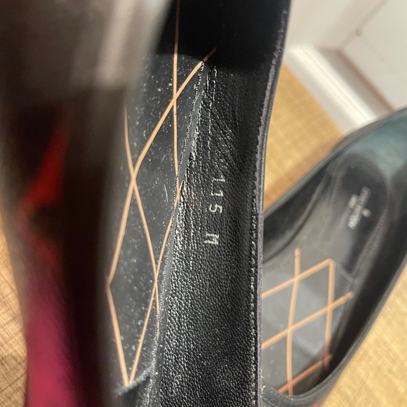 LOUIS VUITTON BLACK RED MONOGRAM REVIVAL BALLERINA FLAT SHOES 36.5 - Picture 12 of 12